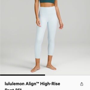 lululemon athletica Light Blue High-Rise Leggings